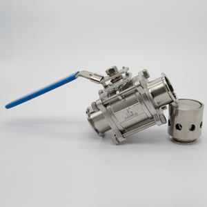 Acciaio Inossidabile <span class=keywords><strong>di</strong></span> alta <span class=keywords><strong>Pressione</strong></span> Limite Interruttore Sanitario 3 pz <span class=keywords><strong>Valvola</strong></span> a Sfera Con Tri Morsetto Saldato Filettato - Product Image 4