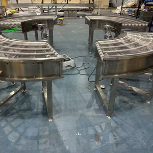 Transportadores de Malha de Aço Inoxidável com Curva de 90 Graus, Sistema de Correia Transportadora para Linha de Montagem de Alimentos - Product Image 6