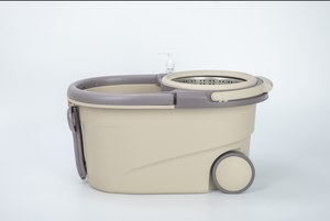 Set Secchio e Mop Piatto Girevole a 360° per Pulizia Senza Mani con Separazione Acqua Sporca - Product Image 2