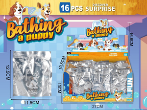 16PCS Water Color Changing Puppy Surprise Blind Bag Toy Bath Reveal Dirty to Clean Cartoon Dog Figure Play <strong>Set</strong> Guangdong Made - Product Image 5