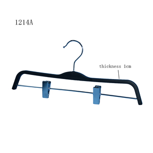 CLASSIC OEM 37cm Plastique Hommes Pantalon Cintre Clips Mobiles Multifonction Vêtements Injection Carton Boîte Bec De Canard Métal-Personnalisable - Product Image 1