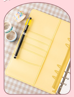 Sac de rangement pour cartes A5, housse de protection pour passeport, carnet à feuilles mobiles