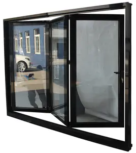 bi metal calor Suppliers-Porta dobrável interior do banheiro, janela do vidro do banheiro cozinha dobrável