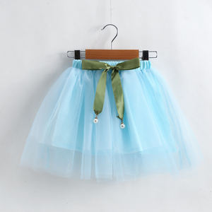 Conjuntos de ropa para niñas, ropa de marca para niñas, camisa estampada de verano, camiseta de manga corta + faldas, trajes con lazo, vestido de princesa de 2 uds., 2020 - Product Image 6