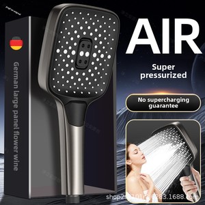 Grifo de baño con acabado cromado alemán superalimentado, cabezal rociador de <span class=keywords><strong>ducha</strong></span>, salida de agua grande, rociador potente, función presurizada <span class=keywords><strong>para</strong></span> Cocina - Product Image 2