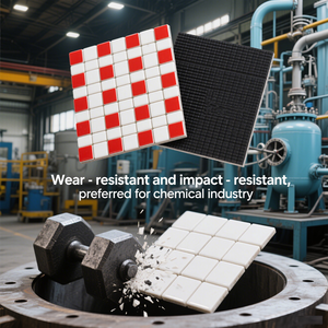 Revestimiento de conducto de alimentación compuesto de caucho cerámico resistente al desgaste Placa flexible resistente a impactos - Product Image 3