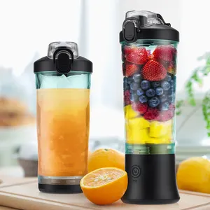 Portable Blender 600ML Electric Juicer Fruit Mixers 4000mAh USB Rechargeable Smoothie Mini Blender Personal Juicer colorful Cup