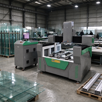 Mesin Pemotong dan Pengebor Kaca Laser Serat Bentuk Khusus Ukuran Kecil CNC 6060