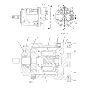Pompe à piston hydraulique 190-2279 0R-0912 pour machines de construction 784C 784B 785C 785B - Product Image 1