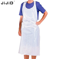 Bavoir jetable en plastique à usage unique pour adulte, fournitures de service JIJID pour restaurants