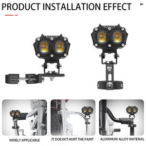 Yosovlamp Moto LED Phare Support En Alliage D'aluminium Pare-chocs <span class=keywords><strong>Amortisseur</strong></span> Pince Projecteur Luminaire pour Accord X5 X6 - Product Image 5