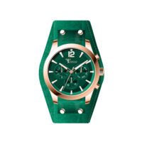 Rugged Spirit hommes Seiko mouvement à Quartz montre analogique affaires mode Style alliage tubé bracelet en cuir fenêtre en verre Durable