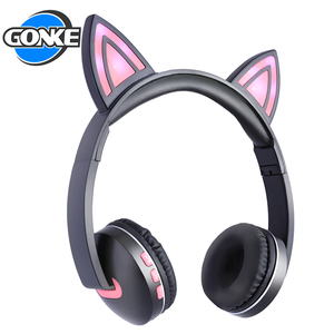 7 color sonido estéreo oreja de gato auricular ajustable plegable auriculares fones de ouvido azulejos - Product Image 6