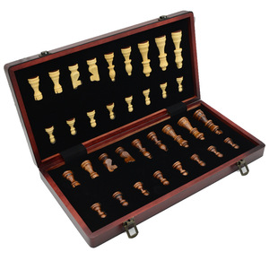 Nouvel ensemble d'échecs chinois magnétique en bois avec deux côtés pliables, jeu de puzzle portable, directement du fabricant transfrontalier - Product Image 3