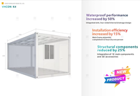 Maison conteneur modulaire détachable à prix abordable pour habitation simple, stockage, cuisine et villa mobile