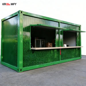 ร้านอาหารคอนเทนเนอร์เคลื่อนที่แบบชุบสังกะสี บาร์เคลื่อนที่ คาเฟ่กลางแจ้ง รถพ่วงครัวสำเร็จรูป - Product Image 4