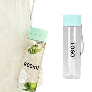 Botella de Agua Transparente Reutilizable de Plástico para Deportes Acuáticos 2025, con Filtro, Diseño de Limón - Product Image 3