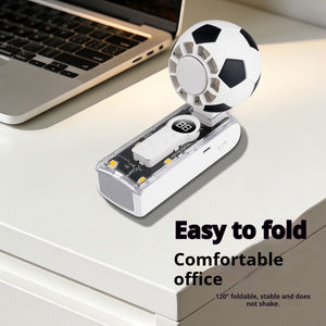 Ventilateur portable rechargeable avec crochet pour supporter de football, Coupe du Monde de football USA 2026, idéal pour l'extérieur et la table - Product Image 4