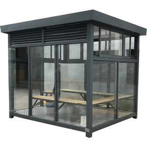 Pabellón para Fumar al Aire Libre de Aleación de Aluminio, Área de Descanso Impermeable para Fábricas, Estaciones y Aeropuertos - Product Image 1