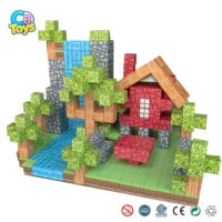 Arquitectura Montessori, cubos de bloques de construcción magnéticos de 2,0 cm, juguetes magnéticos de My World, cubos de bloques magnéticos, juguete educativo de aprendizaje