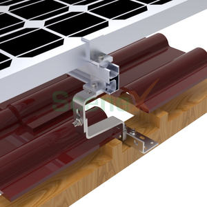 Crochets de toit de tuile solaire en acier inoxydable à double réglable en céramique de 180 degrés - Product Image 3