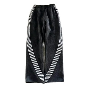 Pantalon de survêtement évasé décontracté personnalisé pour hommes avec cordon de serrage à la taille moyenne délavé au <span class=keywords><strong>soleil</strong></span> Vintage Acid Wash Pantalon de survêtement lourd Style jogger - Product Image 1