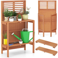 Jardinière surélevée en bois massif au design moderne, avec revêtement en poudre, pour pelouse et jardin, idéale pour la culture de légumes et de fleurs