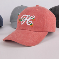 Casquette de baseball non structurée en coton lavé de qualité supérieure avec broderie personnalisée, 6 panneaux, style rétro, pour le streetwear