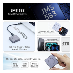 กล่องใส่ SSD แบบพกพา ITGZ รุ่น 2230 ทำจากอะลูมิเนียม สำหรับ M.2 NVMe PCIe Type-C ความเร็วในการถ่ายโอนข้อมูลสูง 10Gbps เพื่อการเข้าถึงข้อมูลที่รวดเร็ว - Product Image 2