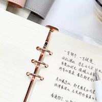 Carnet de notes à spirale en gros, 90 feuilles, format A5 A6 B5, avec couverture transparente en PVC et boucle en cuir métallique