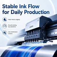 Encre éco-solvant pour têtes d'impression grand format DX5/DX7, 1L haute densité CMYK, idéale pour l'impression vinyle de signalétique extérieure