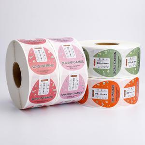 Étiquettes adhésives ovales en papier MINARI pour emballage alimentaire Onigiri, autocollants personnalisés imprimés en offset, résistants à l'eau - Product Image 4