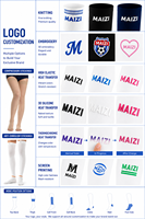Collants de compression pour le corps de qualité médicale 23-32 mmHg, sans pied, pour modeler les cuisses