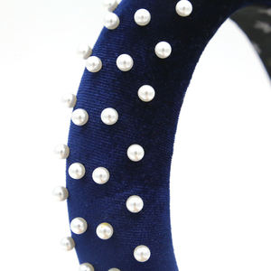 Finestyle مصمم رباطات بلينغ اللؤلؤ رباطات ربطة القوس فيونكة عقال مع الذروة - Product Image 2