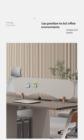 Poste de travail modulaire en bois massif moderne - Bureau de direction ergonomique à hauteur réglable avec tiroirs de rangement et gestion des câbles