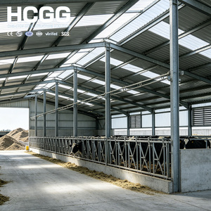 Structure en acier résistante au vent sur mesure pour ferme, hangar, bâtiment d'élevage avicole, construction agricole, poutre en H robuste - Product Image 2