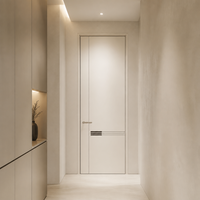 Porte intérieure en mélamine pour chambre à coucher avec isolation acoustique pour l'intimité au bureau et dans la chambre, utilisation silencieuse