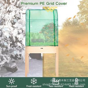 Jardinera elevada de madera con cubierta de invernadero para plantar verduras, hierbas y flores en interiores y exteriores - Product Image 2