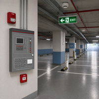 Panneau de commande d'alarme incendie conventionnel 1 zone, 2 zones, 4 zones avec point d'appel manuel filaire et sonnette d'alarme pour projet