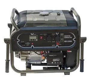 5.5kw 5.5kva 5500w 15HP Air-cooled 4 Stroke Electric Start Petrol Generator Silent Gasoline Inverter Generator