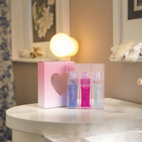 Ensemble de brillant à lèvres végétalien de haute qualité pailleté clair et brillant huile de brillant à lèvres formule minérale liquide hydratant mignon style mat