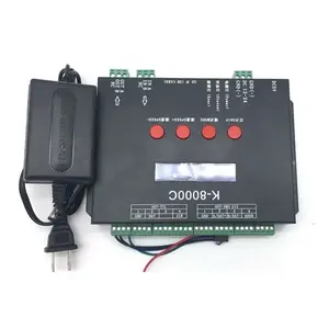 Harga pabrik kartu SD K-8000C titik piksel IC Output sinyal SPI pengontrol LED yang dapat diprogram