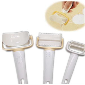 3 unids/set Fondant pastel panadería herramientas Rolling <span class=keywords><strong>Angel</strong></span> galleta ravioli cortador plástico hornear pastelería suministros Color al azar - Product Image 4