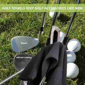 Waffle <b>Microfiber</b> Support Custom Embroidery Logo and Colors Golf <b>Towels</b> - Product Image 3