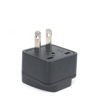 Adaptateur de prise d'alimentation de voyage ue/royaume-uni/AU/IN/CN/JP/asie/italie vers états-unis/Canada