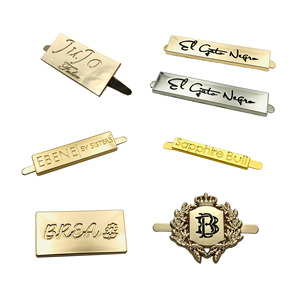 Accesorios de hardware para bolsos Bolsa de pierna en U Metal <span class=keywords><strong>Lbel</strong></span> Monedero de metal personalizado Etiquetas de placa con logotipo Etiqueta para bolsos - Product Image 5