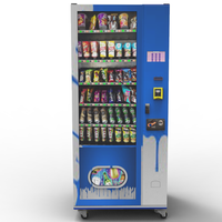 Distributeur automatique de boissons réfrigérées Zhongda, vente chaude, distributeur automatique de nourriture avec fonction SDK