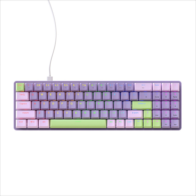 Factory Supply JK65 Gaming Mechanical Keyboard Ultra Compact Mini 79 Key with Red Switches Wired Keyboard