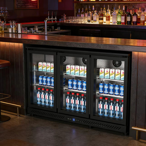 Custom Commercial Home Bar & <b>Kitchen</b> Island Under Counter Beverage Drink Fridge Beer Showcase Cooler BTC-320FC Frost-free System - Product Image 2