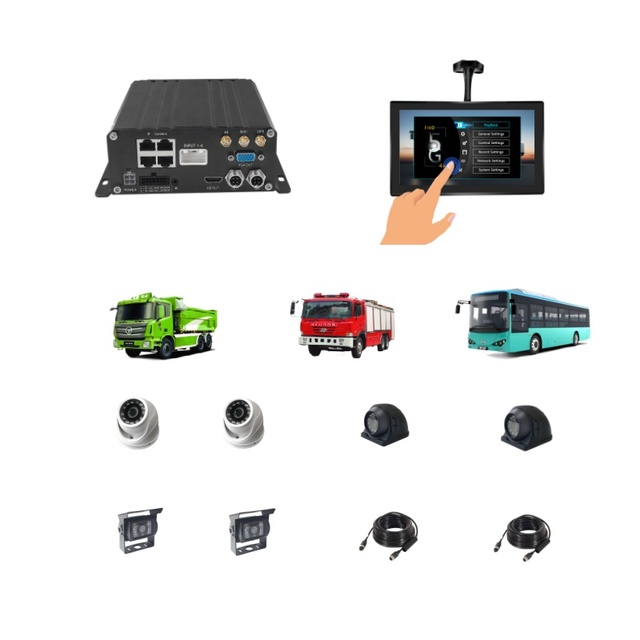 Factory OEM&ODM 8CH MNVR ADAS DSM BSD AI 4G Car DVR 1080P GPS WIFI Mobile Network Video Recorder NVR